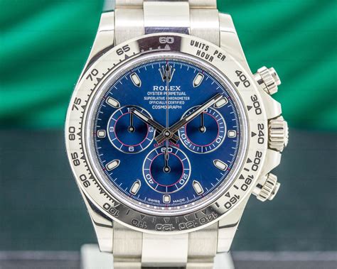 rolex daytona blue dial replica|Rolex blue face daytona.